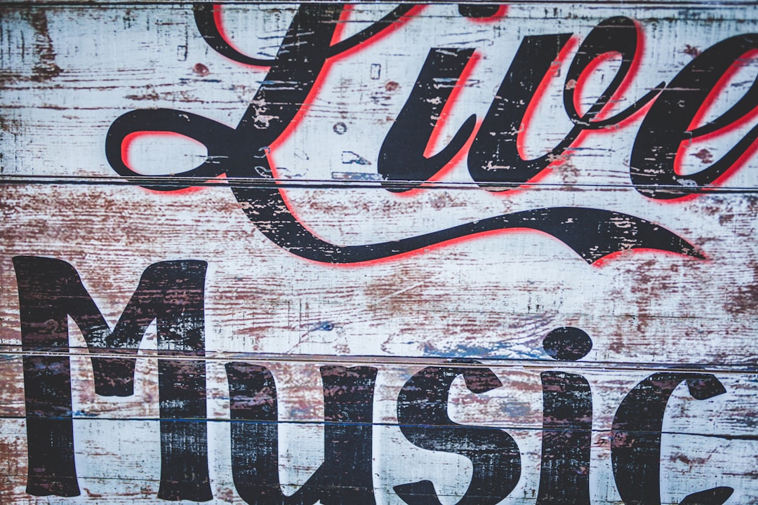 Live Music graffiti sign